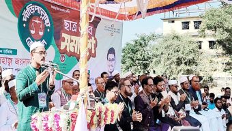 এদেশে ভারতের দাদাগিরী চলবে না: সিলেটে ডাকসুর ভিপি