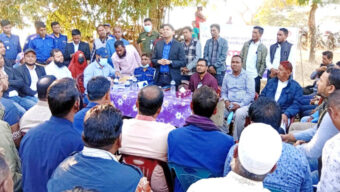 শান্তিগঞ্জে ফসল রক্ষা বাঁধ নির্মাণে গণশুনানি