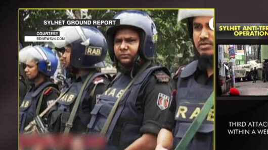 সিলেটে ভারতীয় হাইকমিশনের নিরাপত্তায় পুলিশ, র‌্যাব ও সেনাবাহিনী