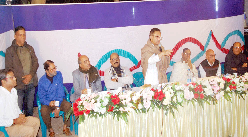 নয়াসড়ক সার্বজনীন পুজা মণ্ডপে খালেদা জিয়ার সুস্থতায় প্রার্থনা সভা