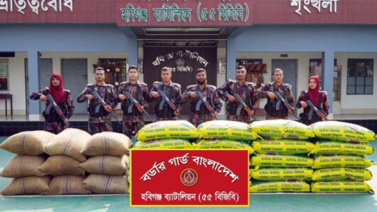বিজিবির অভিযানে ৬৮ লাখ টাকার ভারতীয় পণ্য জব্দ