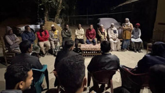 ছাতকে কলিম উদ্দিন আহমেদ মিলনের সমর্থনে উঠান বৈঠক