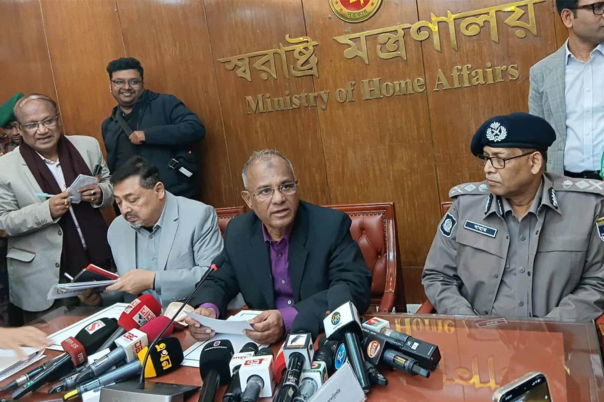হাদি হ ত্যা মামলার চার্জশিট আগামী ১০ দিনের মধ্যেই : স্বরাষ্ট্র উপদেষ্টা