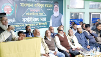 জামায়াত ক্ষমতায় গেলে সনাতন ধর্মাবলম্বীদের অধিকার নিয়ে আন্দোলন করতে হবে না : মাওলানা হাবিবুর রহমান