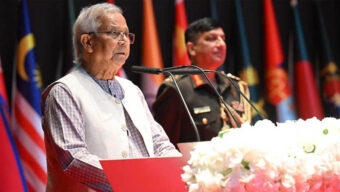 নির্বাচনে সশস্ত্র বাহিনীর ঐতিহাসিক ভূমিকা চাইলেন প্রধান উপদেষ্টা