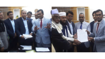 গোলাপগঞ্জে মনোনয়নপত্র জমা দিলেন এমরান চৌধুরী ও ফখরুল ইসলাম
