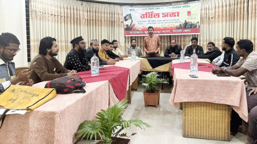 জুলাই যোদ্ধা সংসদ সিলেট জেলার বর্ধিত সভা অনুষ্ঠিত