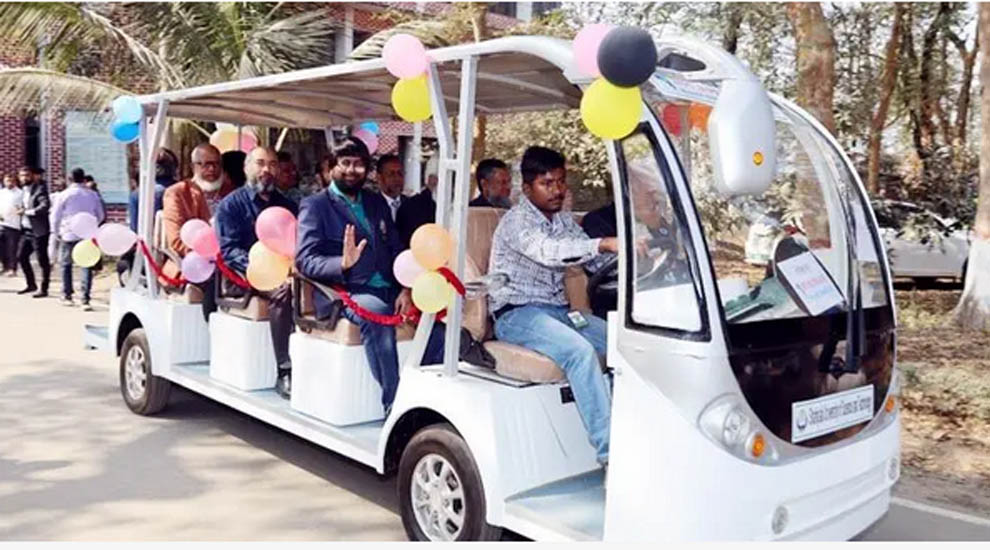 শাবি ক্যাম্পাসে চালু শাটল গাড়ি
