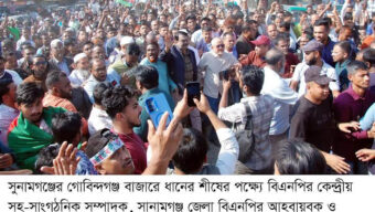 দেশ ও দেশের সার্বিক উন্নয়নে ধানের শীষে ভোট দিন -মিলন