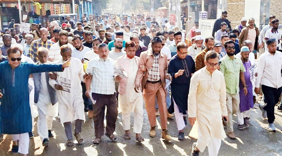 সিলেট-১ আসনে ধানের শীষের পক্ষে স্বতঃস্ফূর্ত সমর্থন, প্রচারণায় উপচেপড়া ভিড়