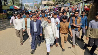 শাহপরান গেইটে দাঁড়িপাল্লার সমর্থনে গণসংযোগ