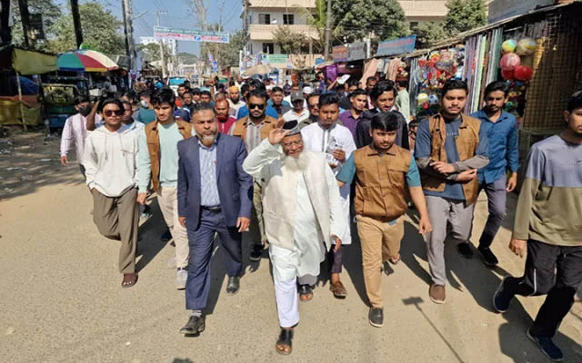 শাহপরান গেইটে দাঁড়িপাল্লার সমর্থনে গণসংযোগ