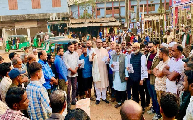 ধানের শীষের পক্ষে দক্ষিণ সুরমায় কাইয়ুম চৌধুরীর গণসংযোগ