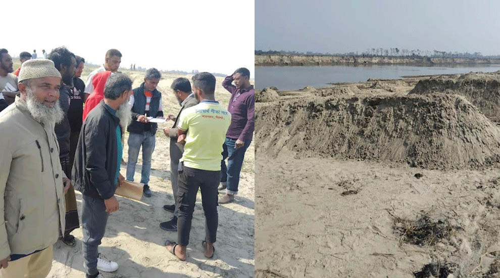 নবীগঞ্জে মোবাইল কোর্টে জ*ব্দ বালু নিলামে বিক্রি