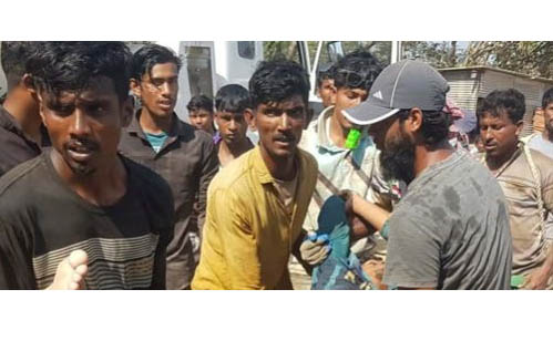 শাবিপ্রবিতে শ্রমিক আ হ ত