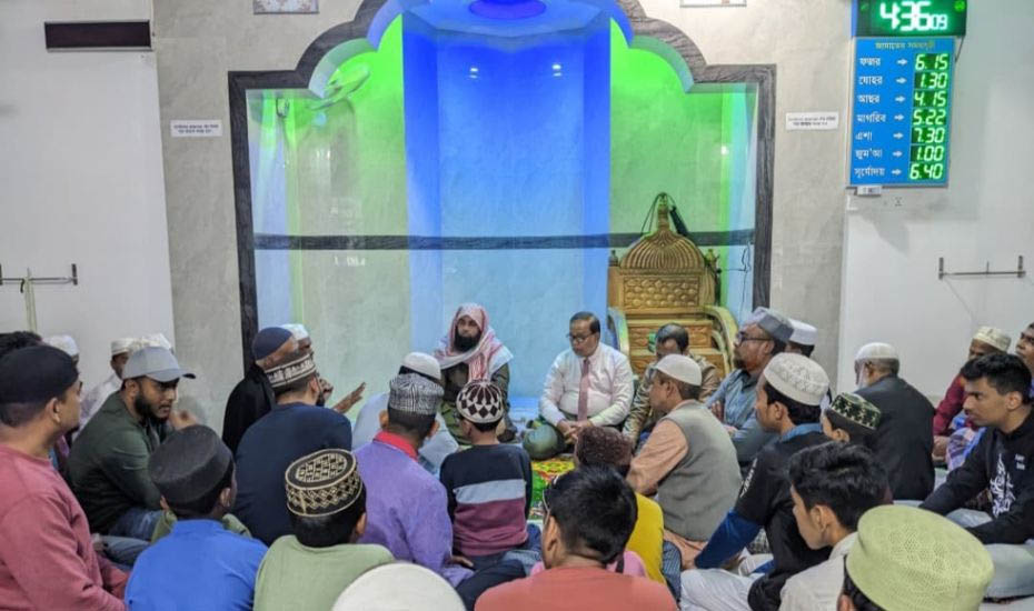 ঝর্ণার পার জামে মাসজিদে খালেদা জিয়ার রুহের মাগফেরাত কামনায় দোয়া মাহফিল