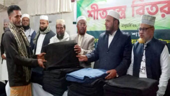 সিলেট মহানগর জামায়াতের উলামা বিভাগের শীতবস্ত্র বিতরণ