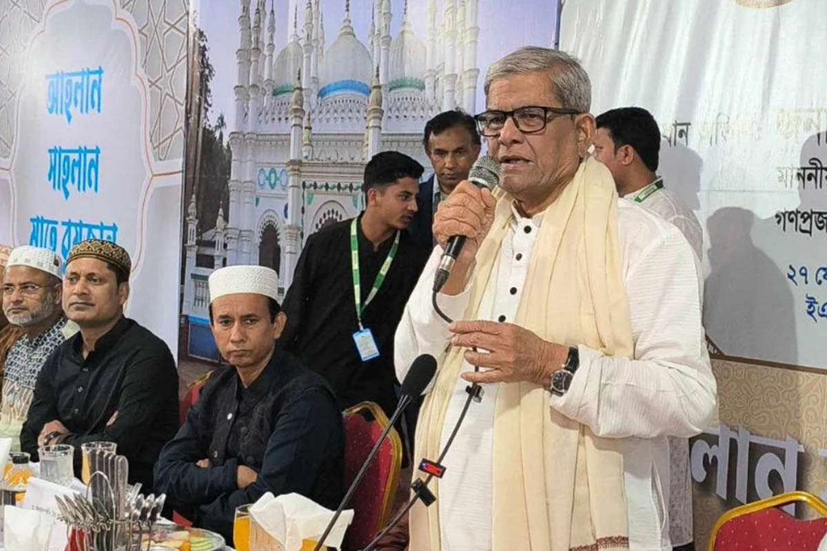 নির্বাচনের আগে দেওয়া প্রতিশ্রুতি বাস্তবায়নে এগিয়ে যাচ্ছে সরকার: মির্জা ফখরুল