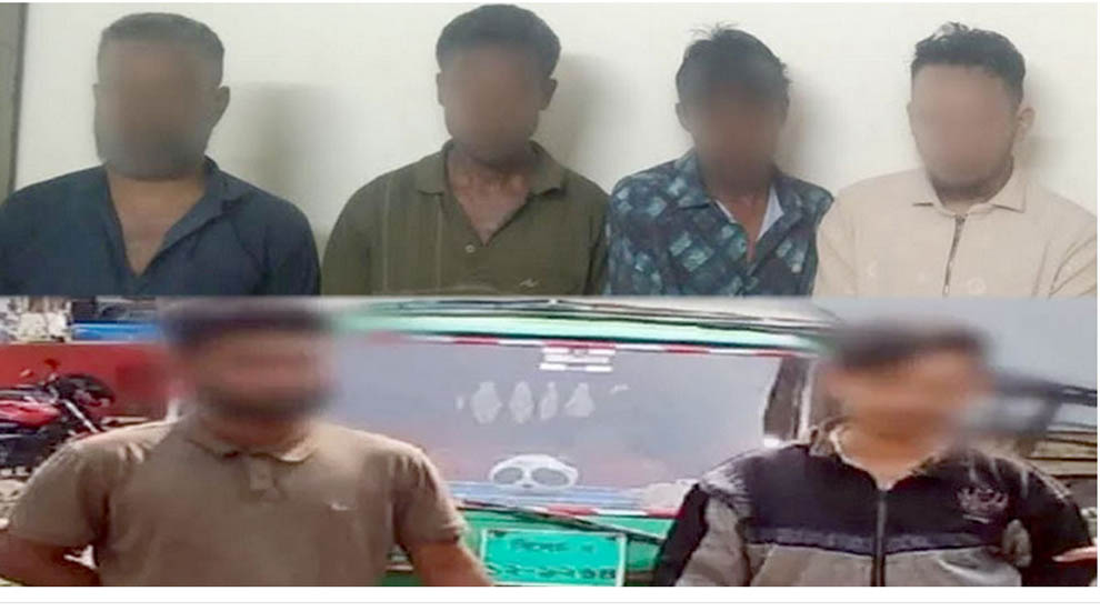 সিলেটে ত্রিশ মিনিটের ব্যবধানে পুলিশের কব্জায় ৬