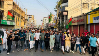 মিরাবাজারে যুক্তরাজ্য যুবদল নেতা মিনারের নেতৃত্বে ধানের শীষের প্রচারণা