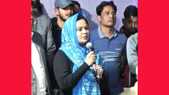 বাবার জন্য ভোট চাইলেন মিলন কন্যা মৌ