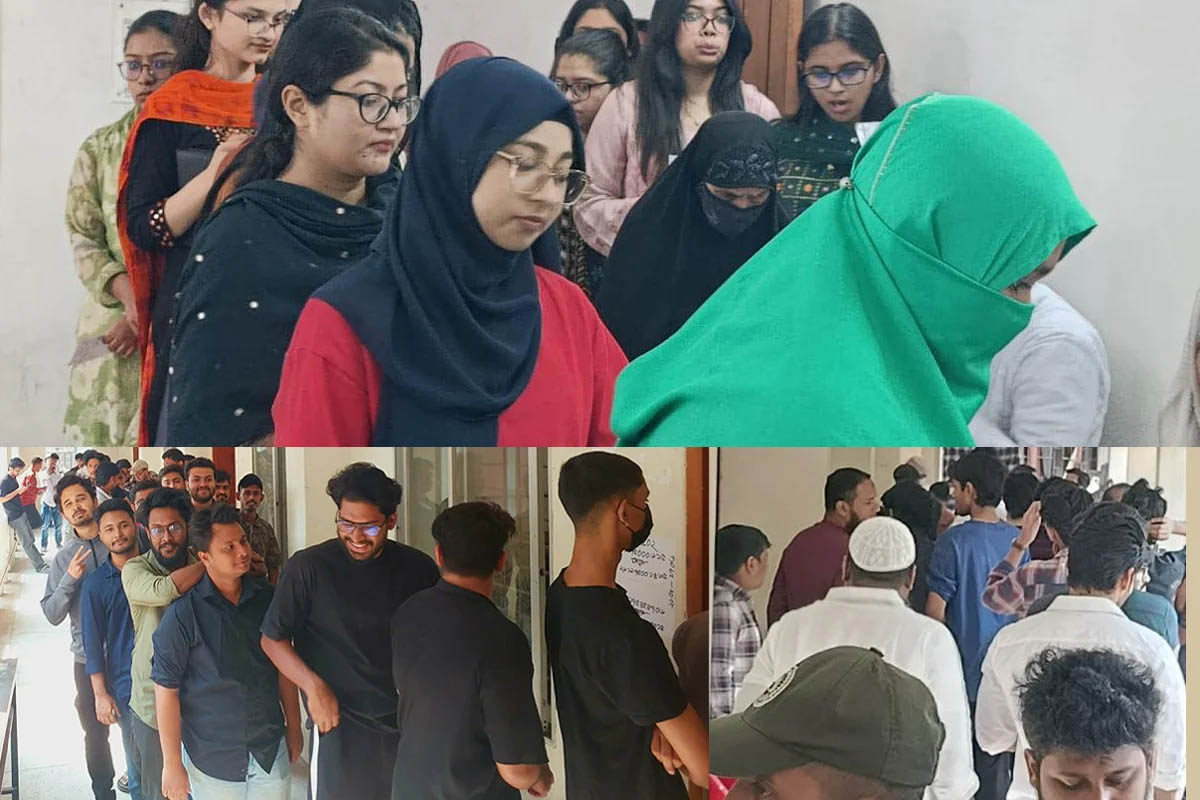 উৎসবমুখর পরিবেশে ভোটগ্রহণ সম্পন্ন