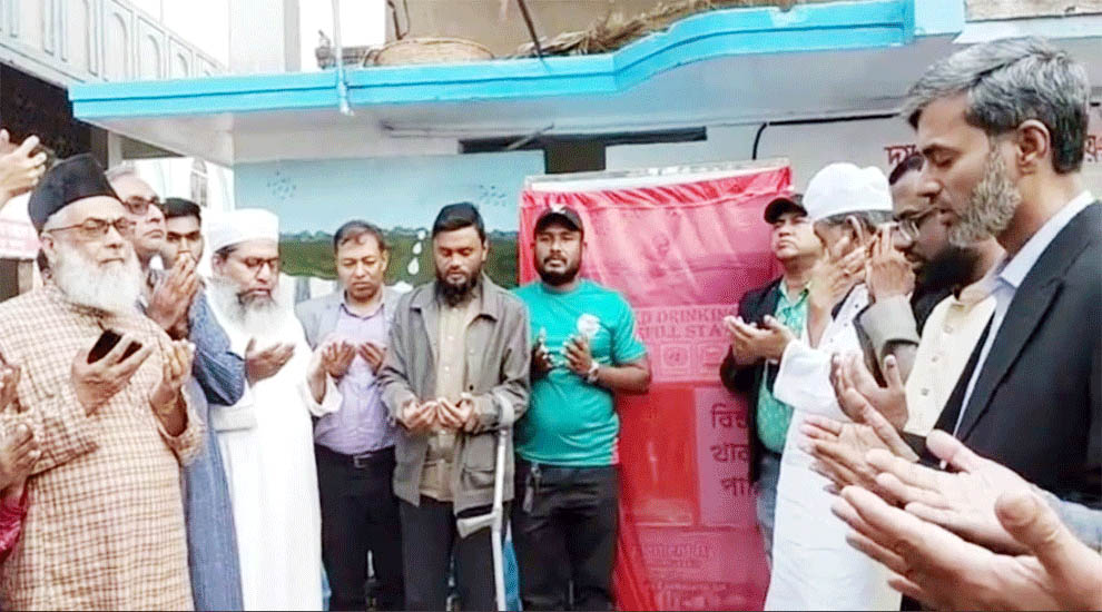 শাহজালাল (রহ.) মাজার প্রাঙ্গণে বিশুদ্ধ পানির রিফিল স্টেশন উদ্বোধন