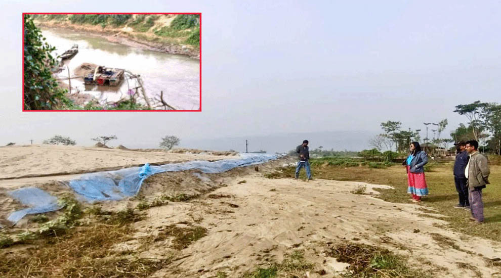 জৈন্তাপুরে উপজেলা প্রশাসনের অ ভি যা নে ২ লক্ষ ঘনফুট বালু জ*ব্দ