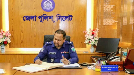সিলেটে যোগ দিলেন নতুন পুলিশ সুপার ড. যাবের সাদেক
