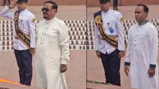 জাতীয় স্মৃতিসৌধে স্পিকার ও ডেপুটি স্পিকারের শ্রদ্ধা