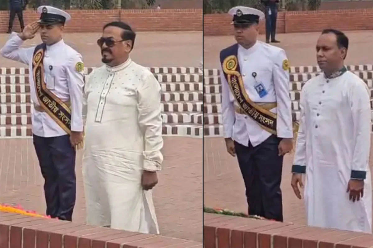 জাতীয় স্মৃতিসৌধে স্পিকার ও ডেপুটি স্পিকারের শ্রদ্ধা