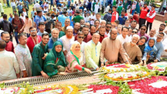 মহান স্বাধীনতা ও জাতীয় দিবসে সিলেট জেলা বিএনপির শ্রদ্ধা নিবেদন