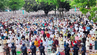 শোলাকিয়ায় ১৯৯তম ঈদ জামাতে লাখো মুসল্লির ঢল