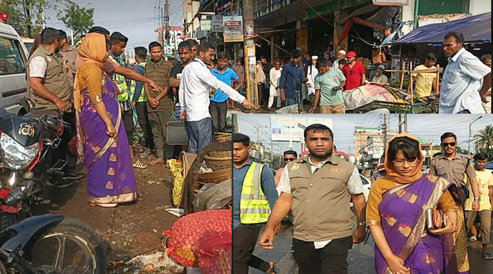 সিলেটের রাস্তায় অ ভি যা ন, ৯ হাজার টাকা জ রি মা না