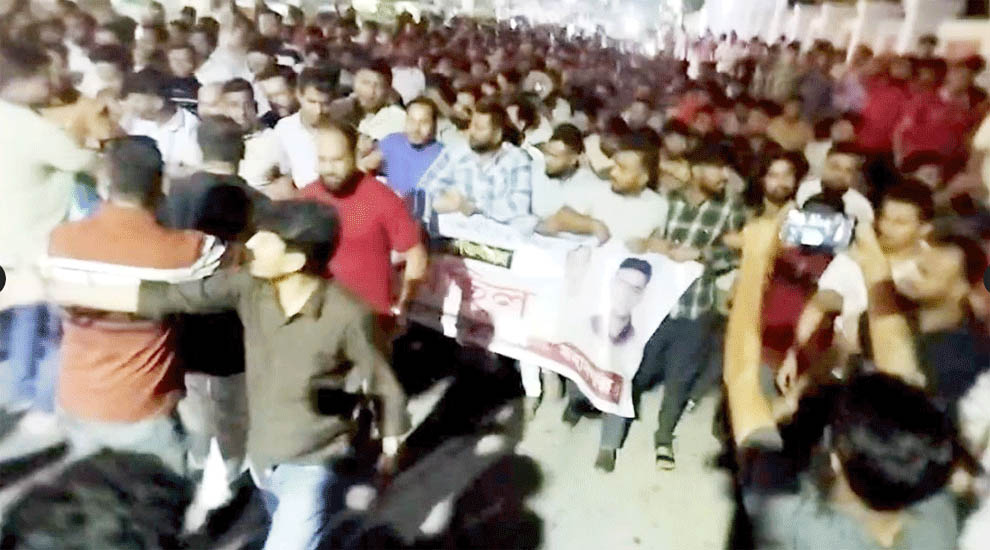 সিলেটে ছাত্রদলের বি ক্ষো ভ মিছিল