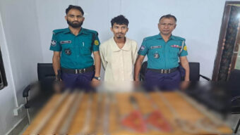 সিলেটের পীরমহল্লা থেকে অ স্ত্রসহ হাসান আ ট ক