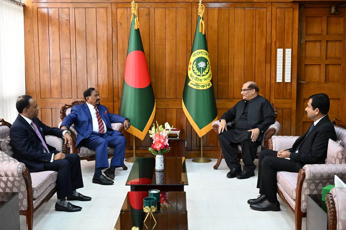 স্পিকারের সাথে পাকিস্তানের হাইকমিশনারের সাক্ষাৎ