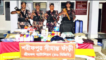 কুলাউড়ায় বিপুল পরিমাণ শুল্ক ফাঁ*কি*র মালামাল জ*ব্দ