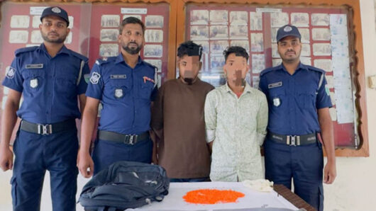 সিলেটের জকিগঞ্জে ই য়া বা র বড় চালানসহ আ ট ক দুই