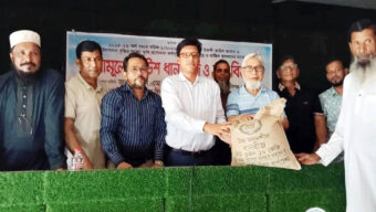 মাধবপুরে ৮৫০০ কৃষকের মাঝে ধানের বীজ ও সার বিতরণ