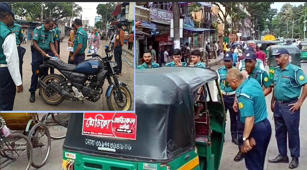 সিলেটে ৩২ ঘন্টায় ১৭৭ যানবাহনের বি রু দ্ধে অ্যা ক শ ন