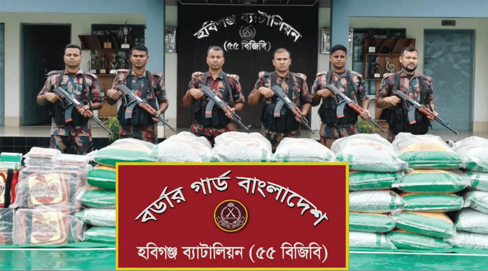 মাধবপুর ভারতীয় ঔষধ, জিরা ও কাঠ জব্দ