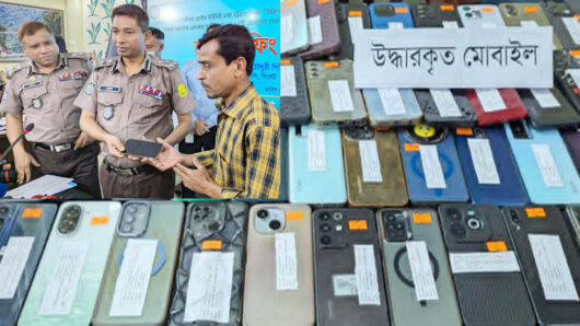 সিলেটে চু রি হওয়া মোবাইল ফোন ফিরে পেলেন একানব্বই জন