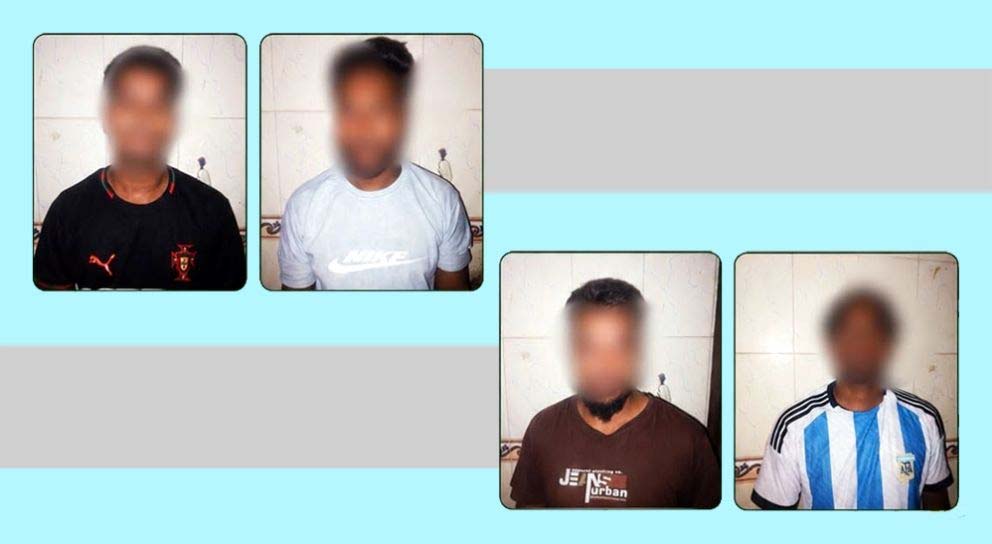 তেমুখী থেকে ৪ জুয়াড়িকে ধরলো পুলিশ