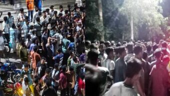 সিলেটে যে দাবিতে রাতে সড়ক দ খ লে নিল শিক্ষার্থীরা