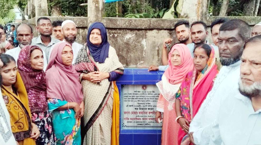 ওসমানীনগরে বিভিন্ন উন্নয়ন প্রকল্পের উদ্বোধন করলেন এমপি লুনা