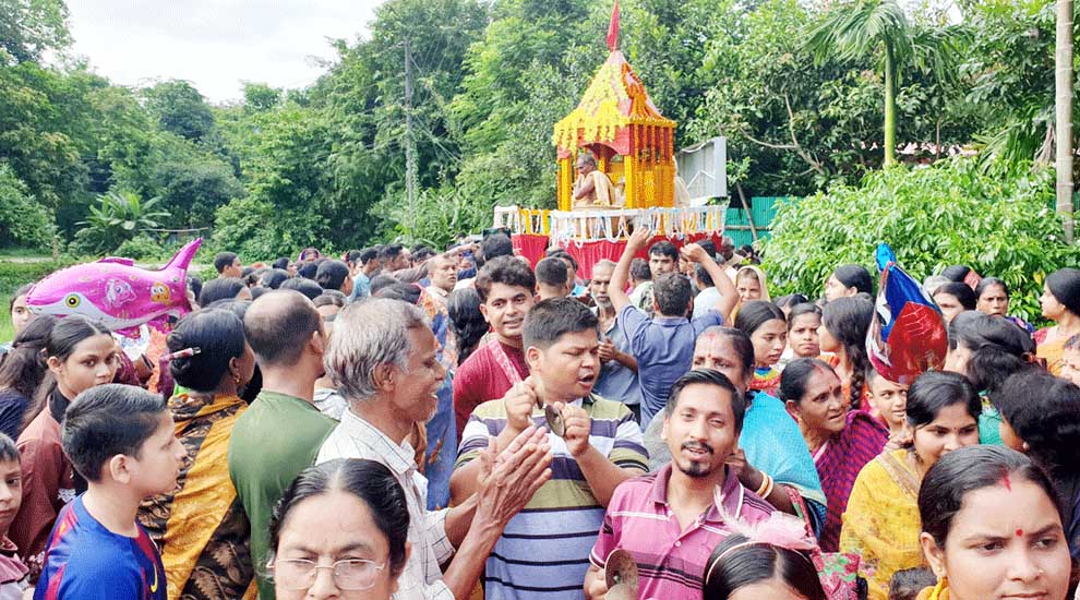 বিশ্বনাথে শ্রীশ্রী জগন্নাথদের রথযাত্রা মহোৎসব পালন