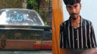 শান্তিগঞ্জে প্রাইভেটকারে যা পেল পুলিশ, আ ট ক ১