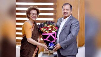 তথ্যমন্ত্রীর সঙ্গে জাতিসংঘে বাংলাদেশের মনোনীত স্থায়ী প্রতিনিধি আইরিন খানের সাক্ষাৎ