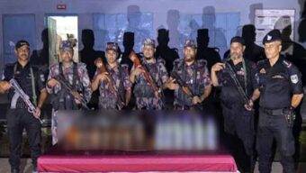 সিলেটে বালুর স্তুপে যা পায় যৌথবাহিনী